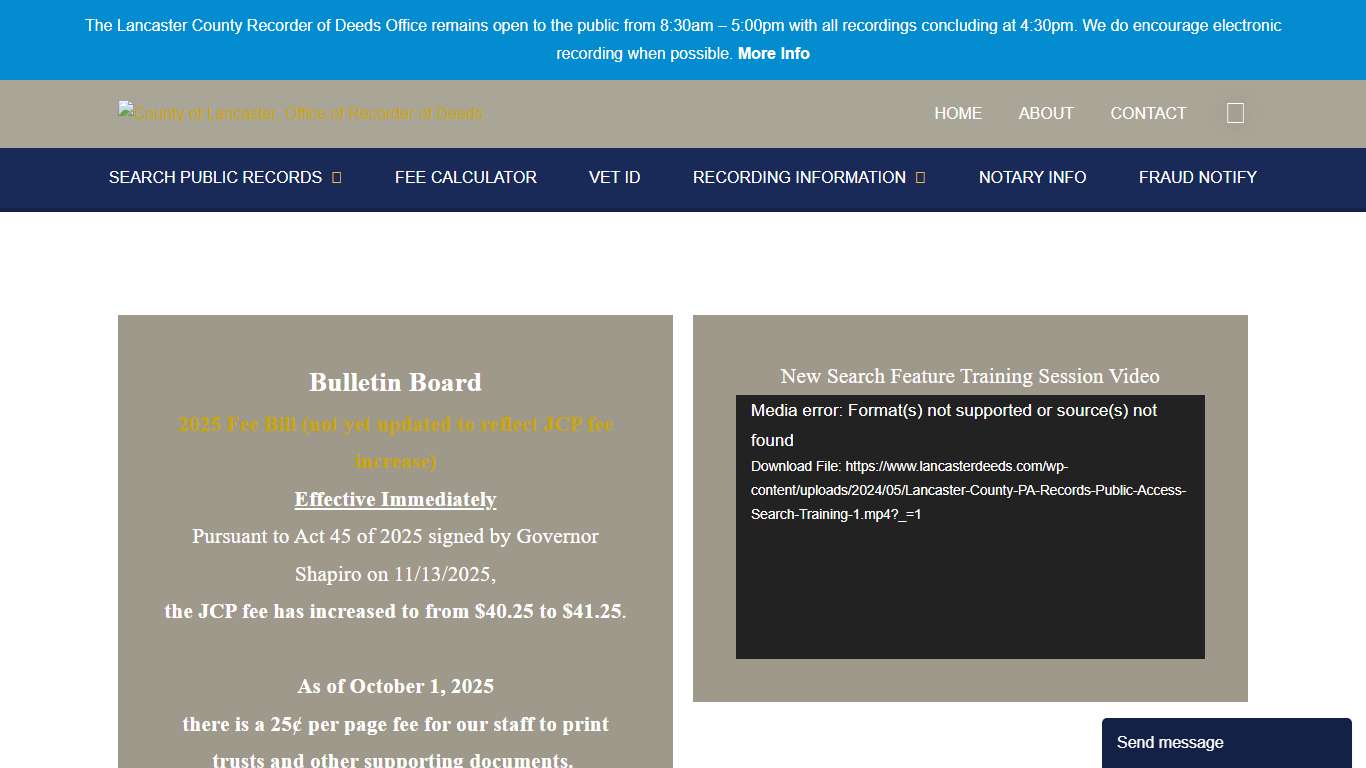 Home | County of Lancaster, Office of Recorder of Deeds