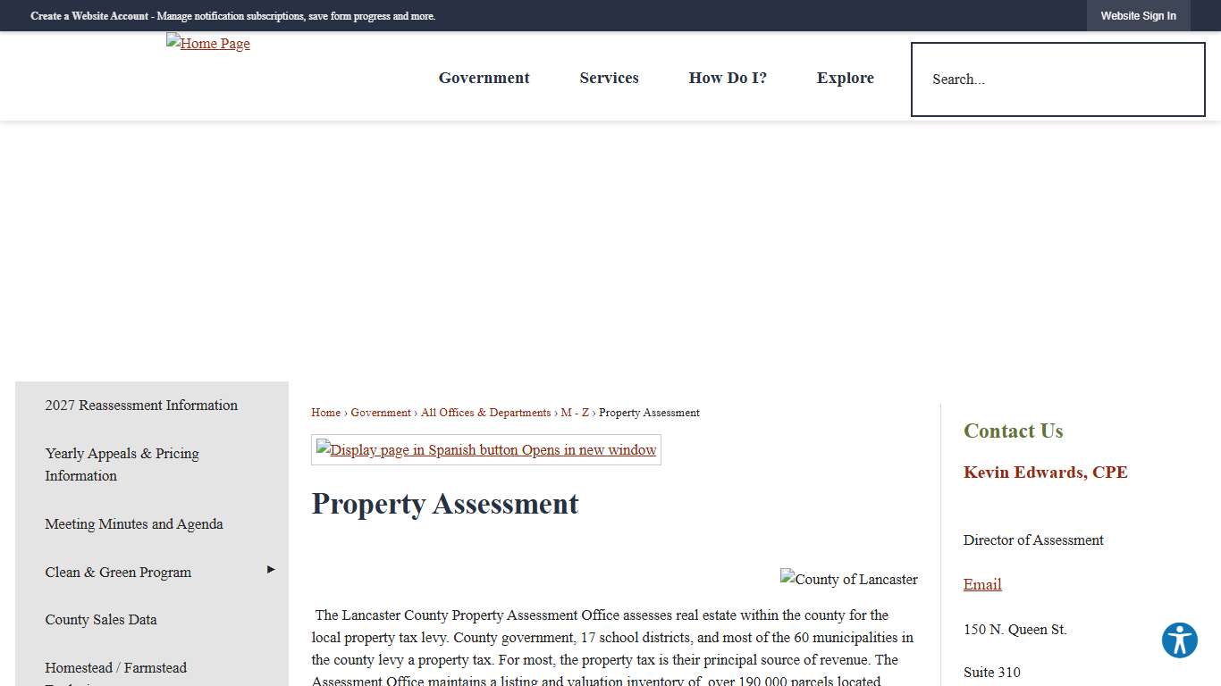 Property Assessment | Lancaster County, PA - Official Website